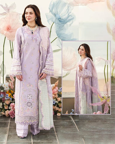 Elegant Dhanak 3 Piece Embroidered