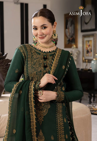 Elegant Dhanak 3 Piece Embroidered