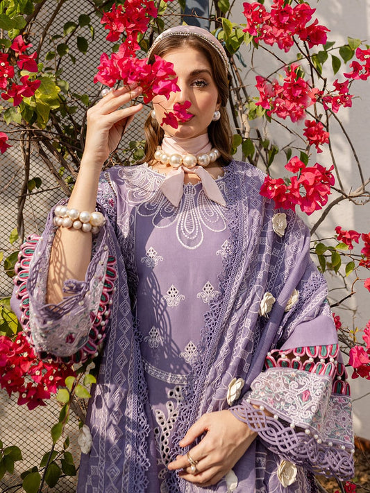 Elegant Dhanak 3 Piece Embroidered