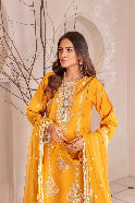 Premium Linen 3 Piece Embroidered