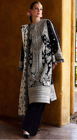 Premium Dhanak 3 Piece Embroidered