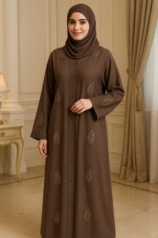 Elegant Nida Zoom Embroidered Abaya