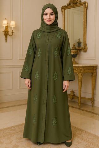Elegant Nida Zoom Embroidered Abaya