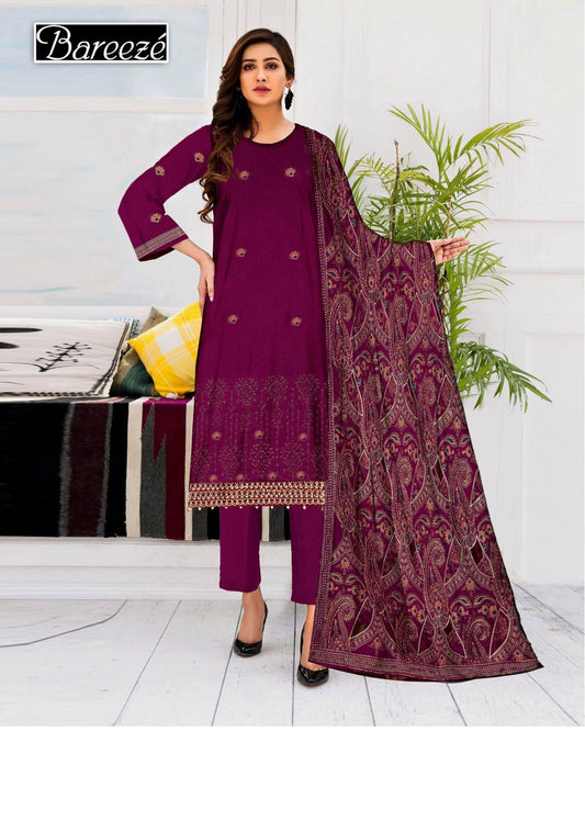 Luxury Lawn 3Pc Embroidered