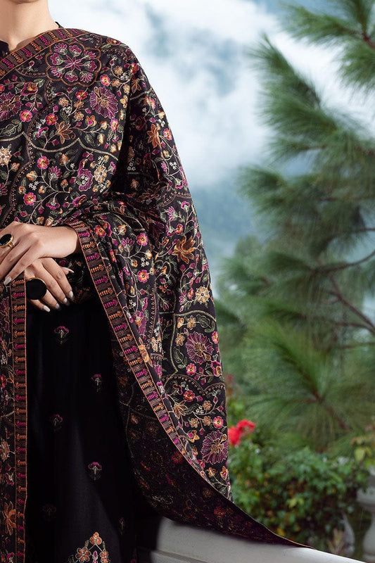 Elegant Dhanak 3 Piece Embroidered