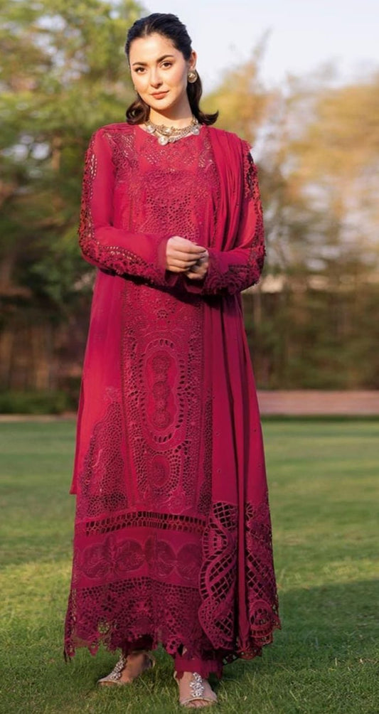 Luxury Lawn 3Pc Fancy Embroidered