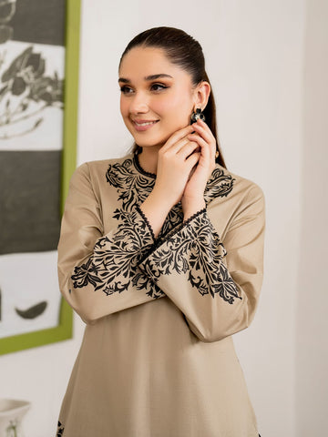 Elegant Dhanak 3 Piece Embroidered