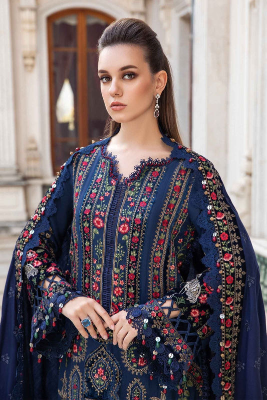 Premium Dhanak 3 Piece Embroidered