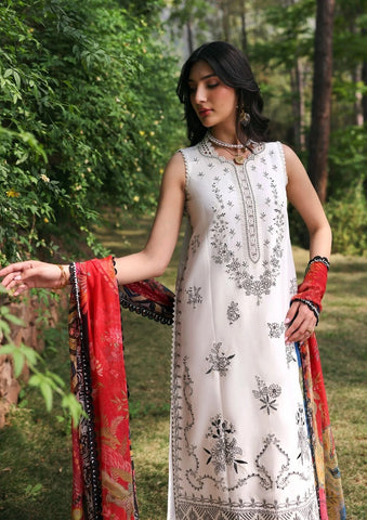 Dhanak 3 Piece Embroidered with Printed pashmina wool Shawl