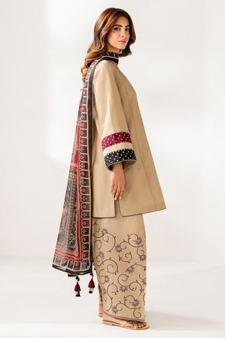 Premium Dhanak 3 Piece Embroidered