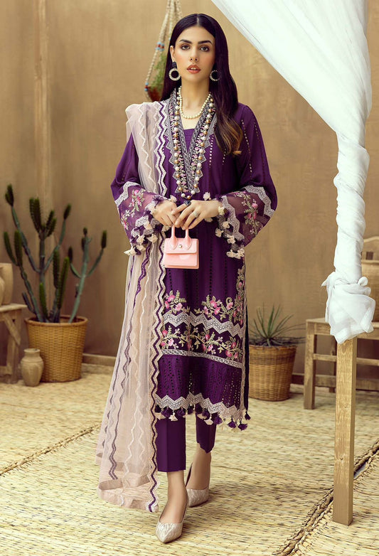 Premium Linen 3 Piece Embroidered