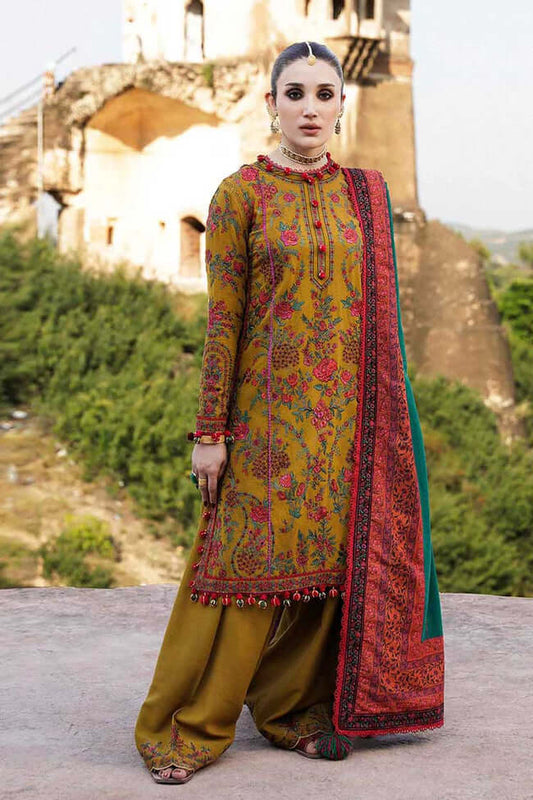 Premium Dhanak 3 Piece Embroidered
