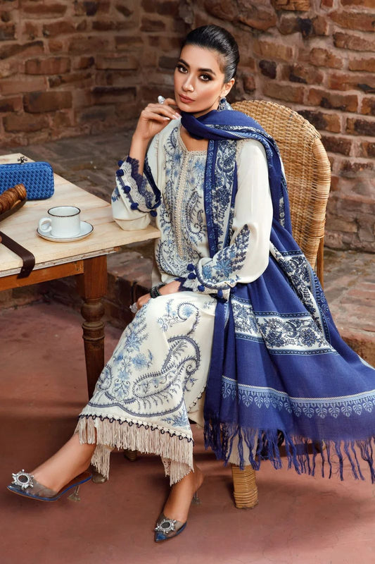 Luxury Dhanak 3 Piece Embroidered