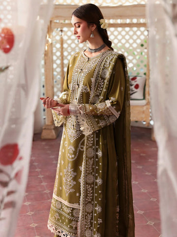 Premium Dhanak 3 Piece Embroidered