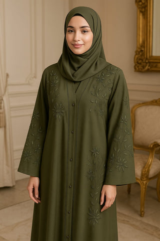 Premium Nida Zoom Embroidered Abaya