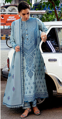 Luxury Dhanak 3 Piece Embroidered