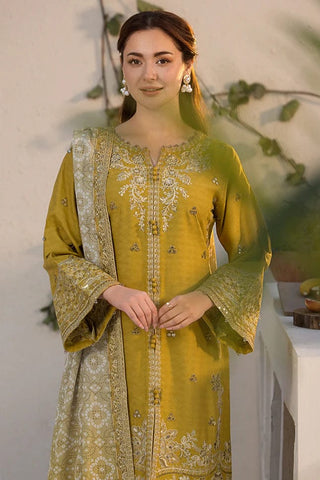 Premium Dhanak 3 Piece Embroidered