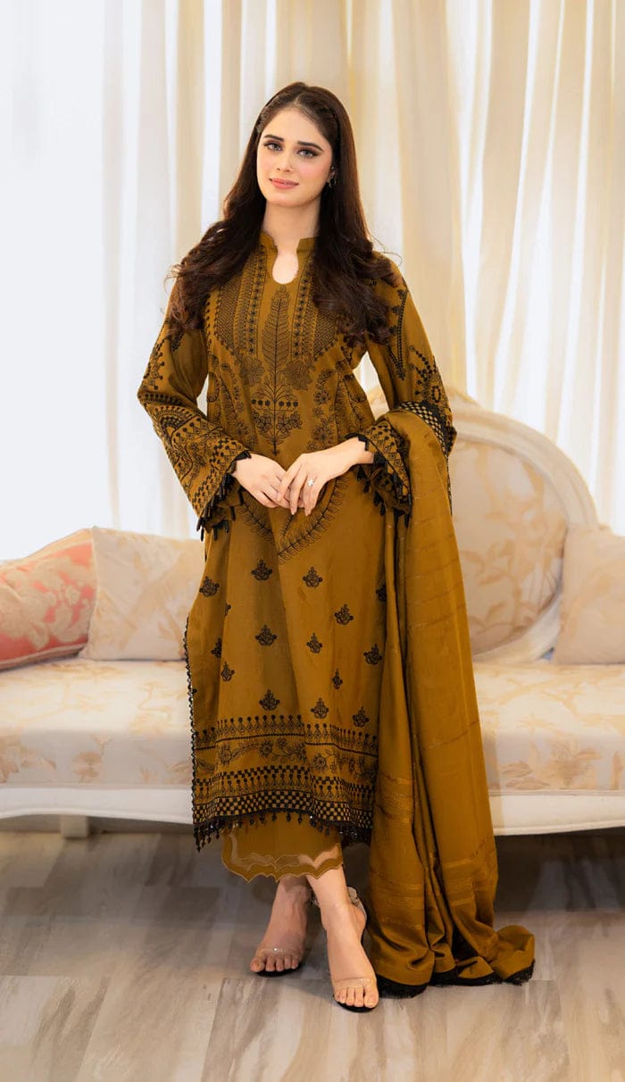 Luxury Dhanak 3 Piece Embroidered