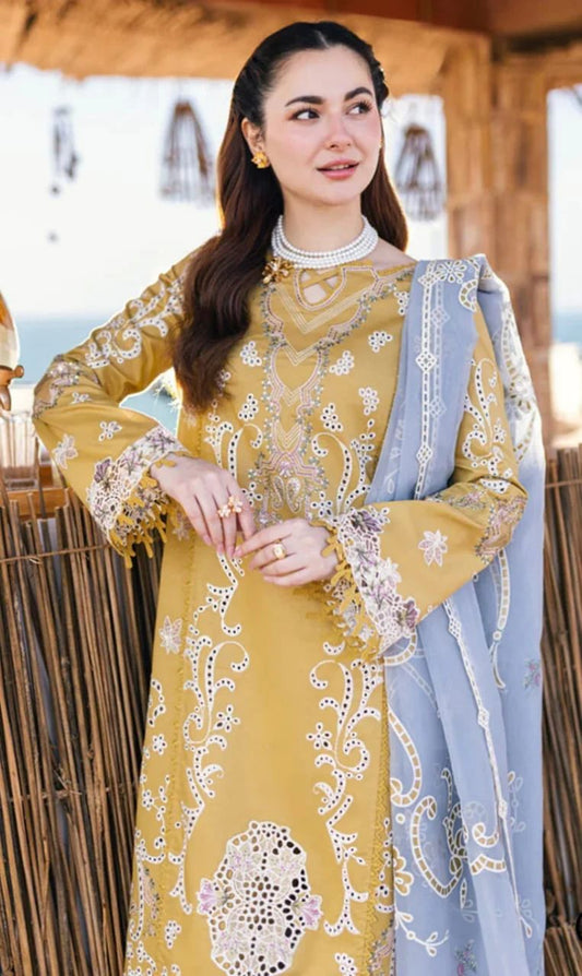 Luxury Lawn 3Pc Chikankari