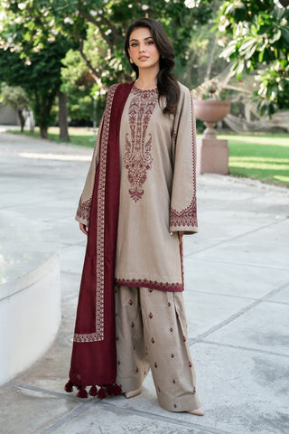 Luxury Dhanak 3 Piece Embroidered