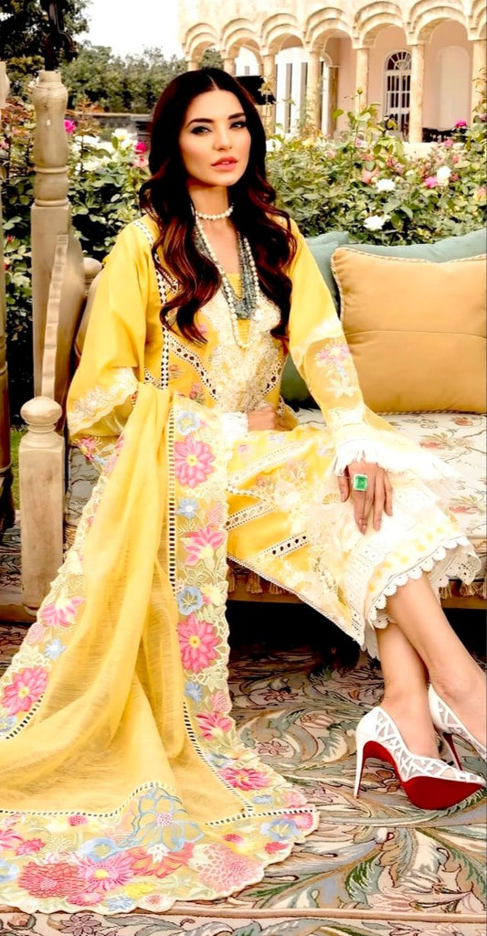 Fine Quality Lawn 3Pc Embroidered