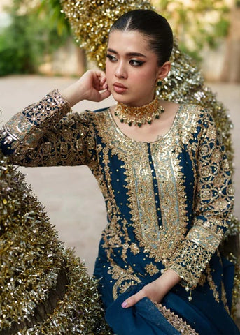 Premium Dhanak 3 Piece Embroidered