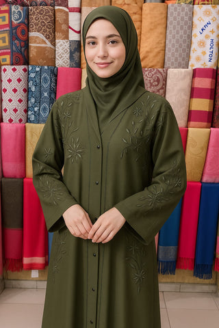 Premium Nida Zoom Embroidered Abaya