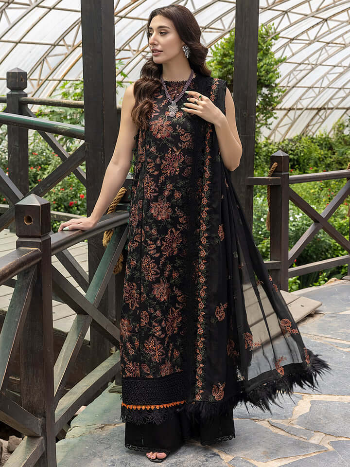Premium Dhanak 3 Piece Embroidered