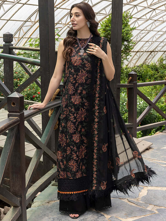 Premium Dhanak 3 Piece Embroidered