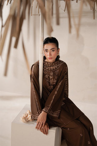 Elegant Dhanak 3 Piece Embroidered
