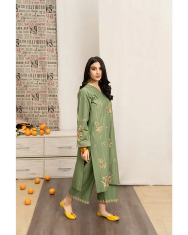 Soft Dhanak 3 Piece Embroidered with Printed pashmina wool Shawl
