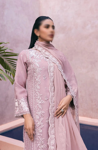 Elegant Dhanak 3 Piece Embroidered