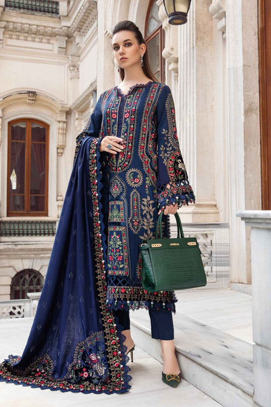 Premium Dhanak 3 Piece Embroidered