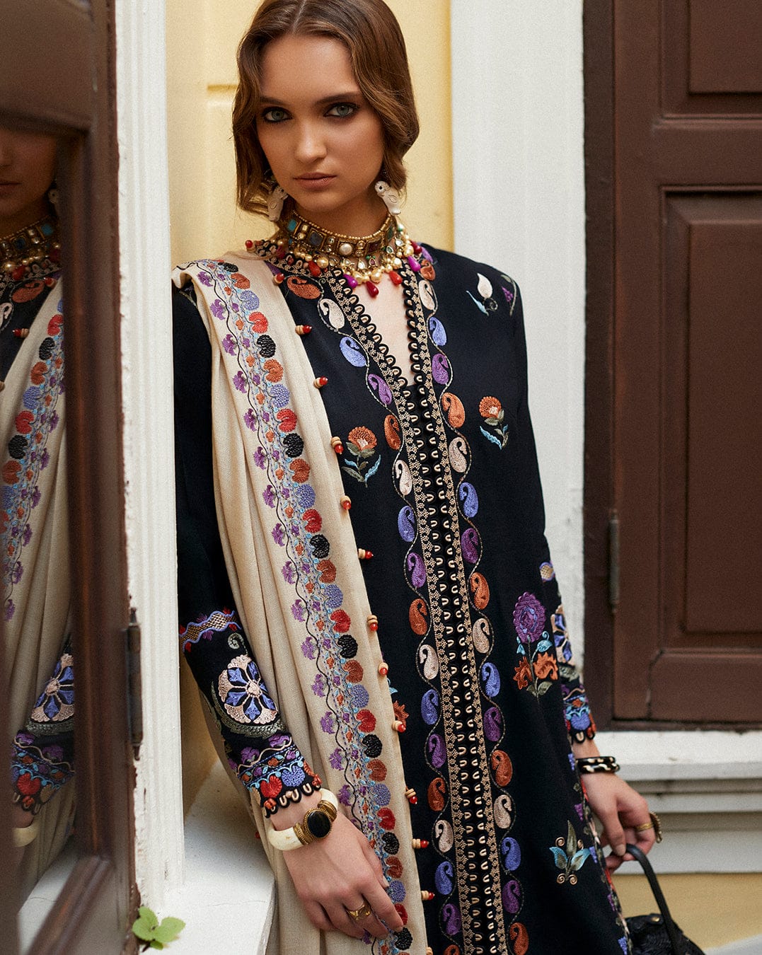 Premium Dhanak 3 Piece Embroidered