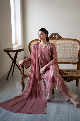 Premium Dhanak 3 Piece Embroidered