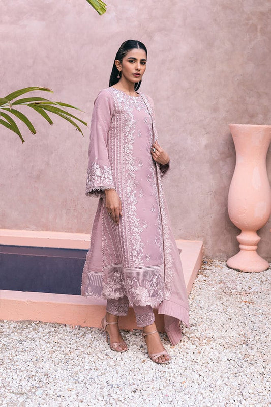 Elegant Dhanak 3 Piece Embroidered