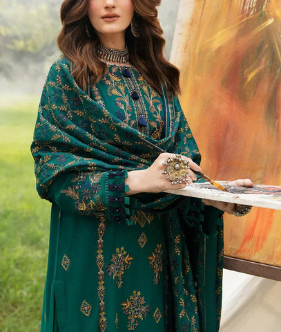 Luxury Dhanak 3 Piece Embroidered