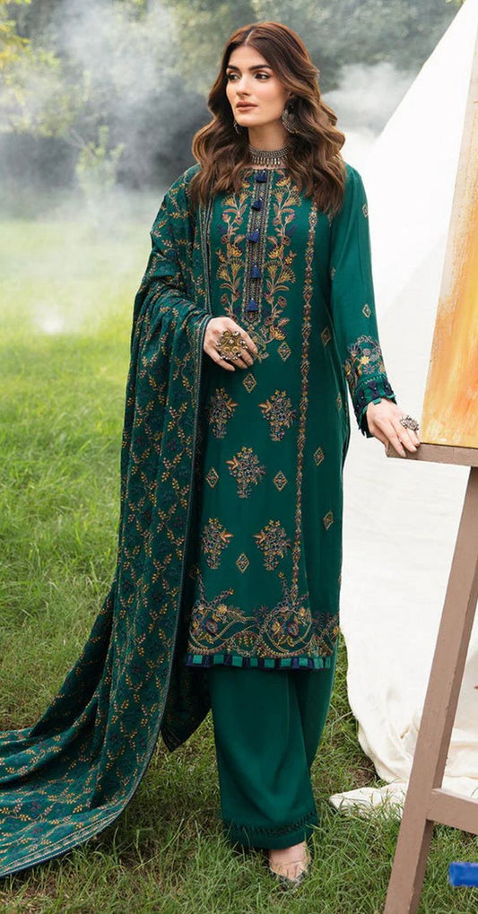 Luxury Dhanak 3 Piece Embroidered