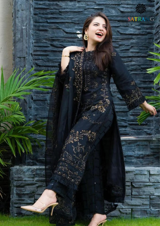 Luxury Dhanak 3 Piece Embroidered