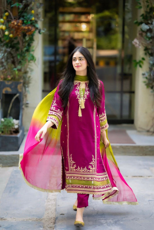 Luxury Lawn 3Pc Embroidered