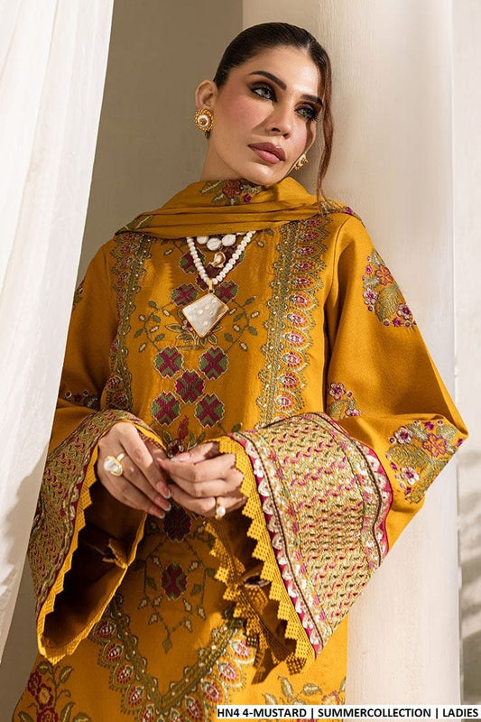 Premium Dhanak 3 Piece Embroidered