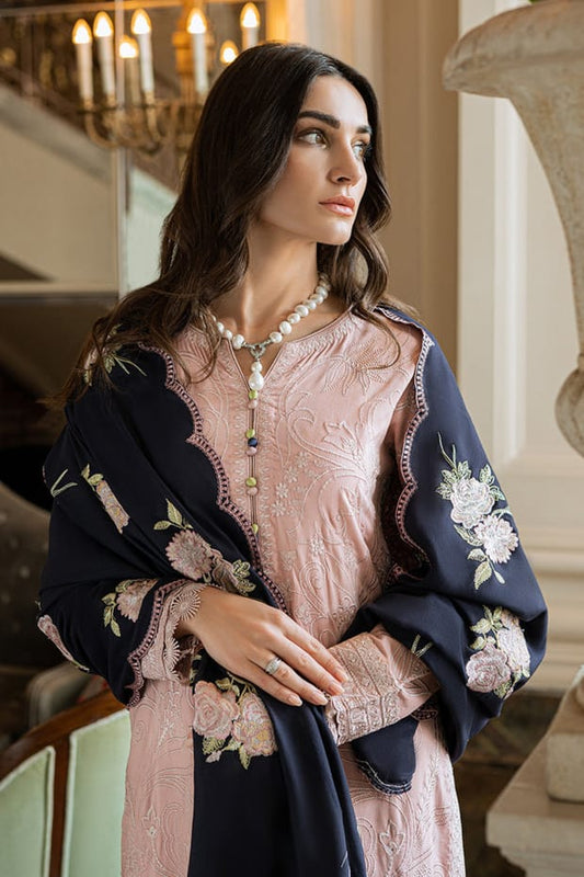 Premium Dhanak 3 Piece Embroidered