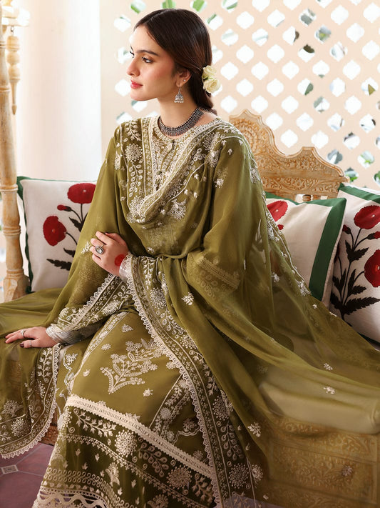 Premium Dhanak 3 Piece Embroidered