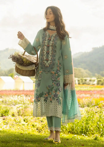 Elegant Dhanak 3 Piece Embroidered