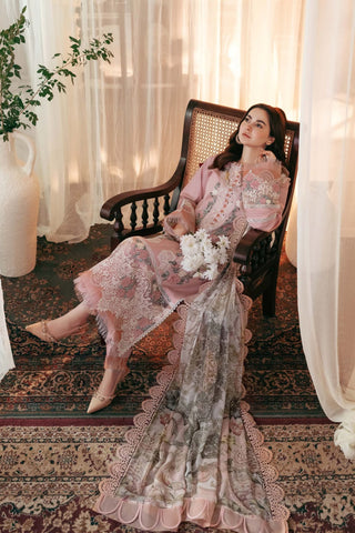 Elegant Dhanak 3 Piece Embroidered