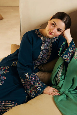 Luxury Dhanak 3 Piece Embroidered