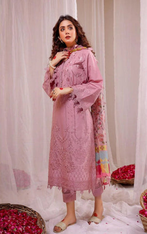Luxury Dhanak 3 Piece Embroidered