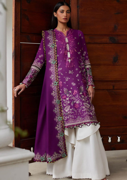 Premium Dhanak 3 Piece Embroidered