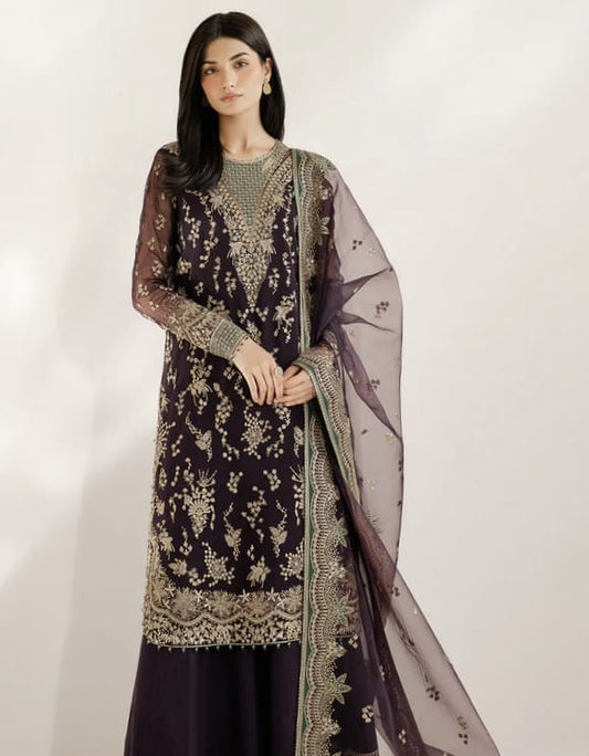 Luxury Dhanak 3 Piece Embroidered