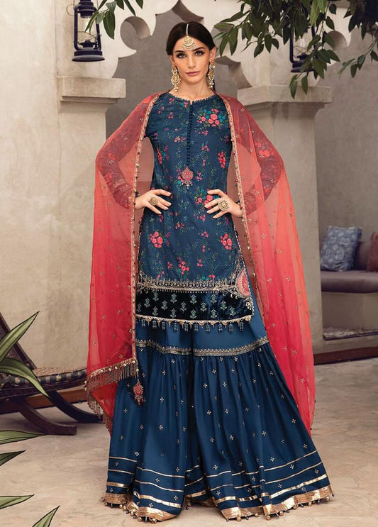 Luxury Lawn 3Pc Fancy Embroidered